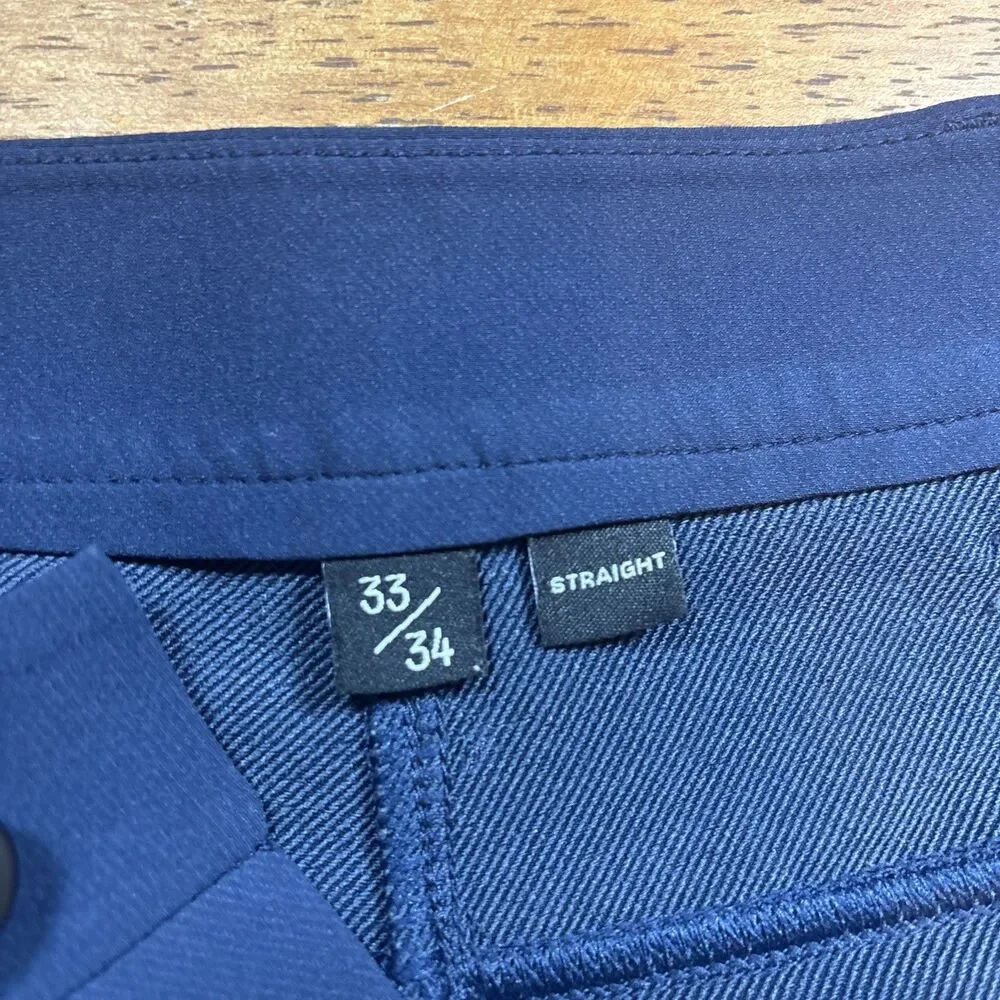 Public Rec Dealmaker Pants Mens 33X34 Straight Leg Navy Blue - Picture 8 of 16